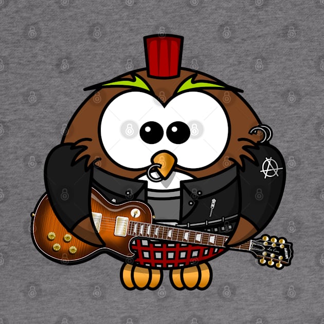 Rock n roll owl by Totallytees55